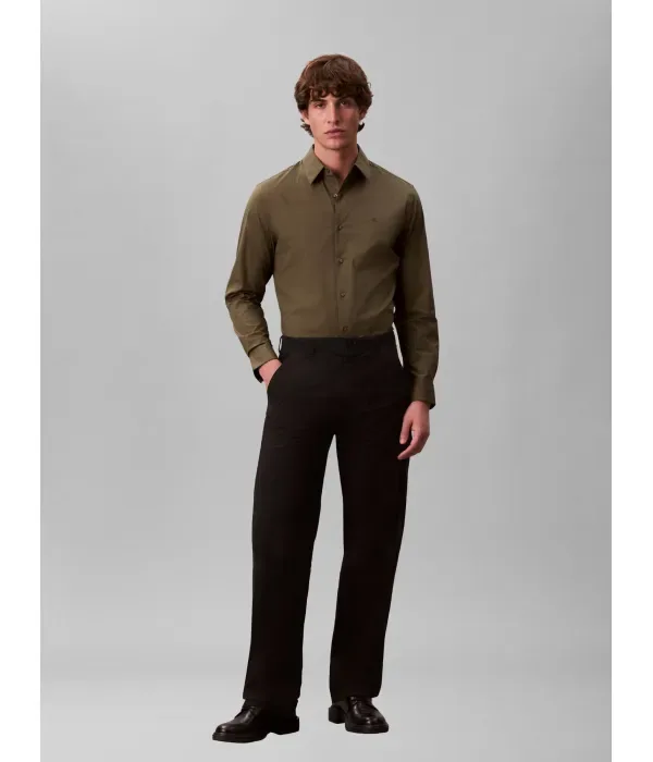 Рубашка classic fit Calvin Klein, оливково-зеленый — фото 2