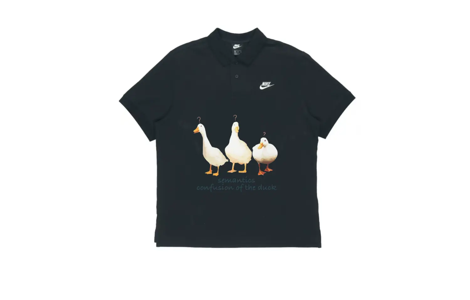 

Спортивная поло мужская черная Nike