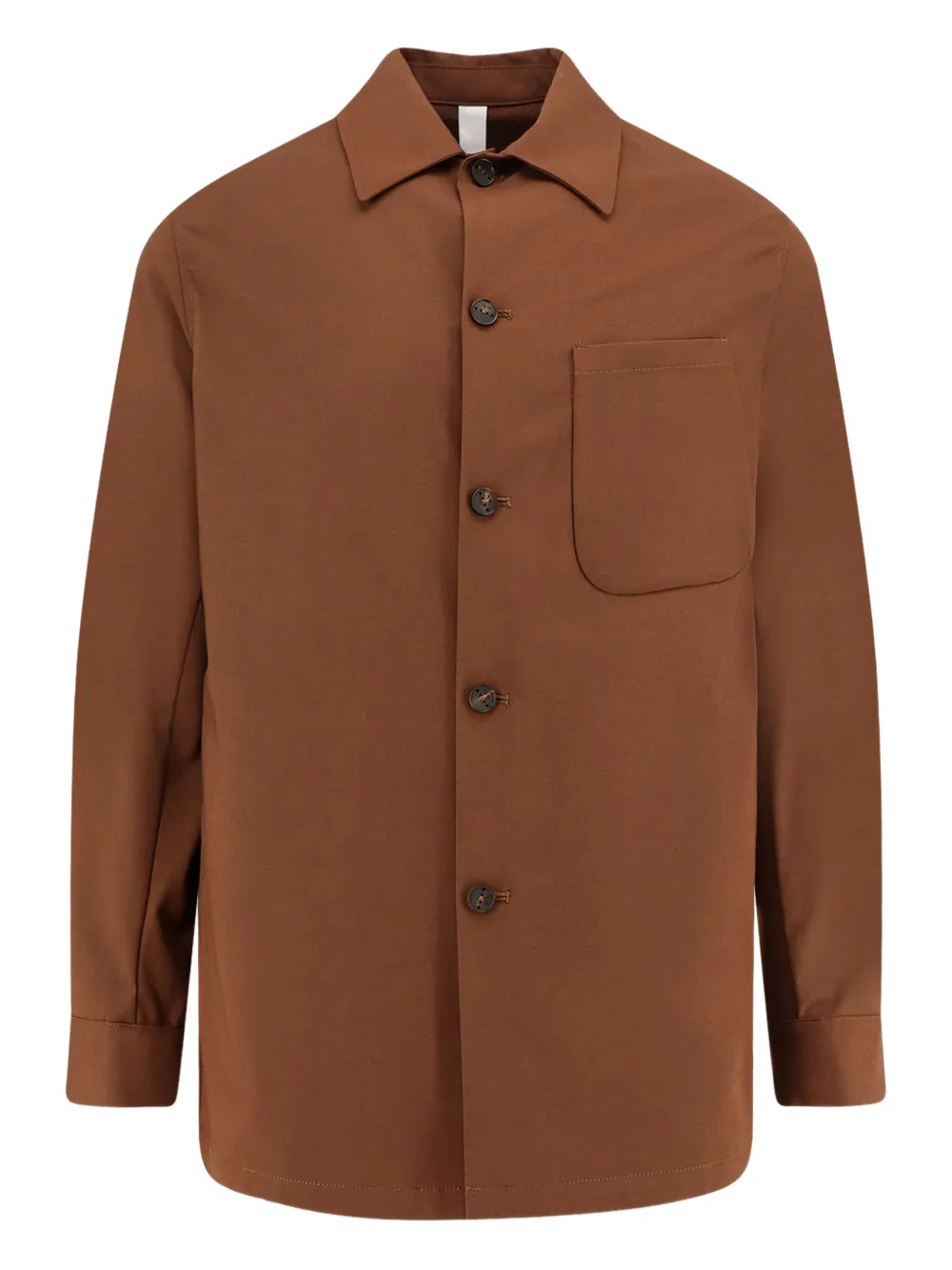 

Рубашка на пуговицах с нагрудным карманом Hevo, коричневый