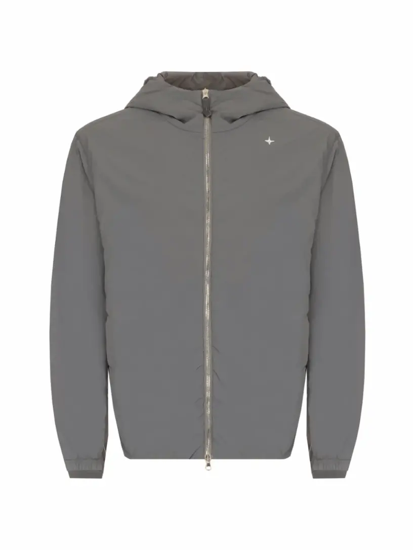 

Комбинированная куртка с логотипом Stone Island, серый
