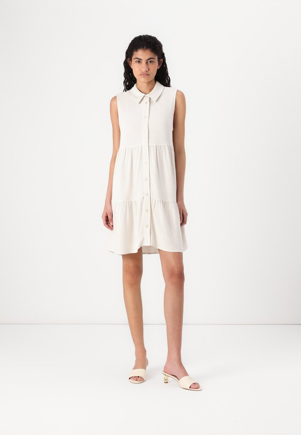 

Платье-рубашка ONLSIESTA SHIRT DRESS ONLY, кремовый