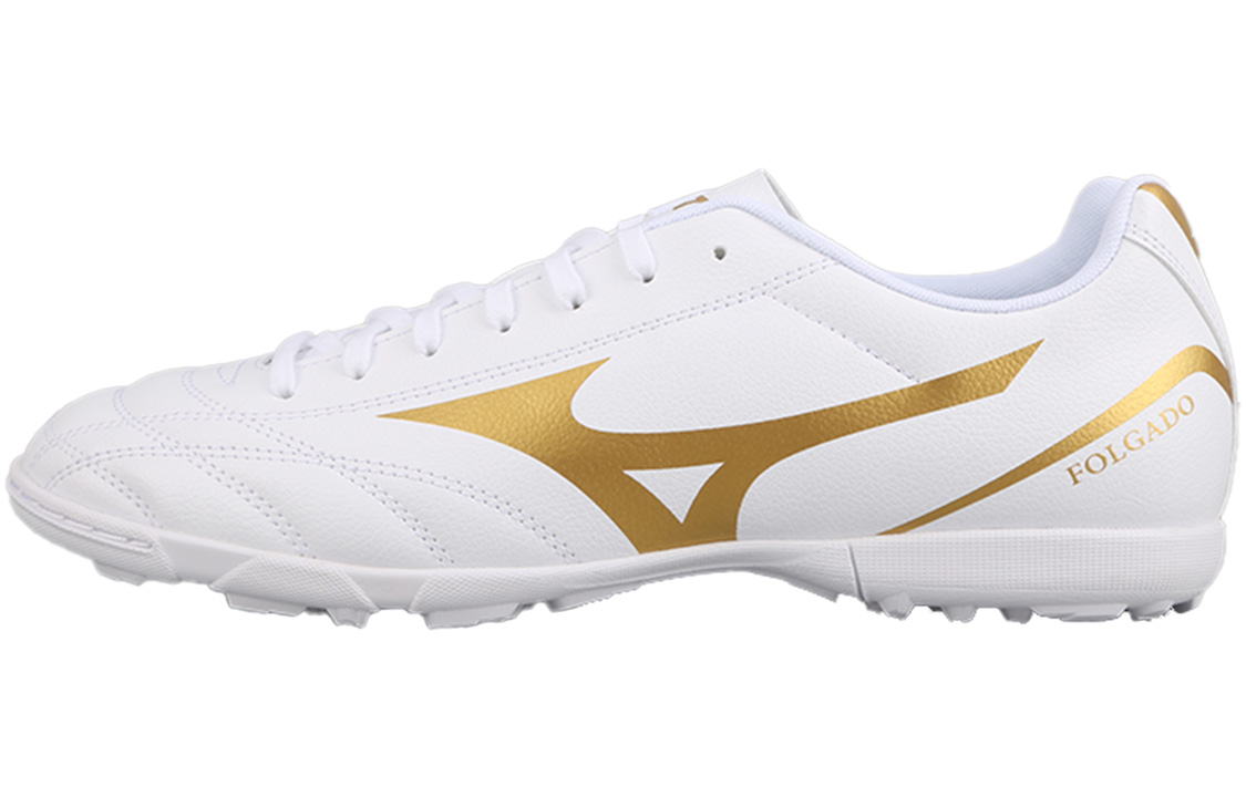 

Mizuno Футбольные бутсы Folgado AG с короткими шипами TF, резиновые, для твердого грунта, для искусственного грунта, мужские, белого золота