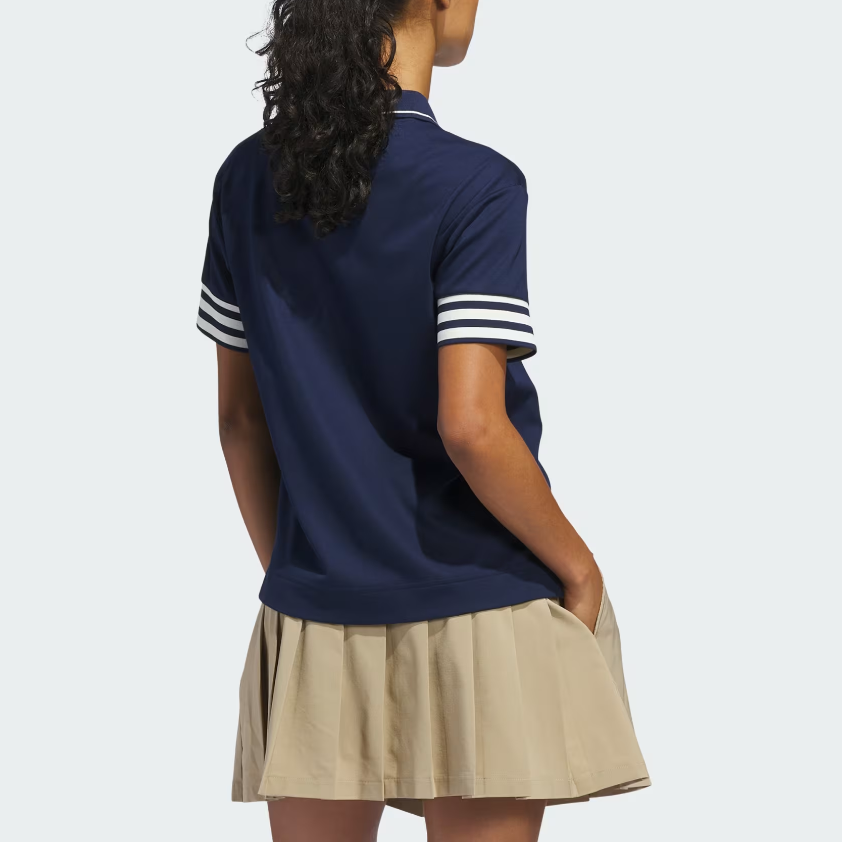 Футболка поло Performance с тремя полосками, женская Adidas Originals, midnight indigo — фото 4