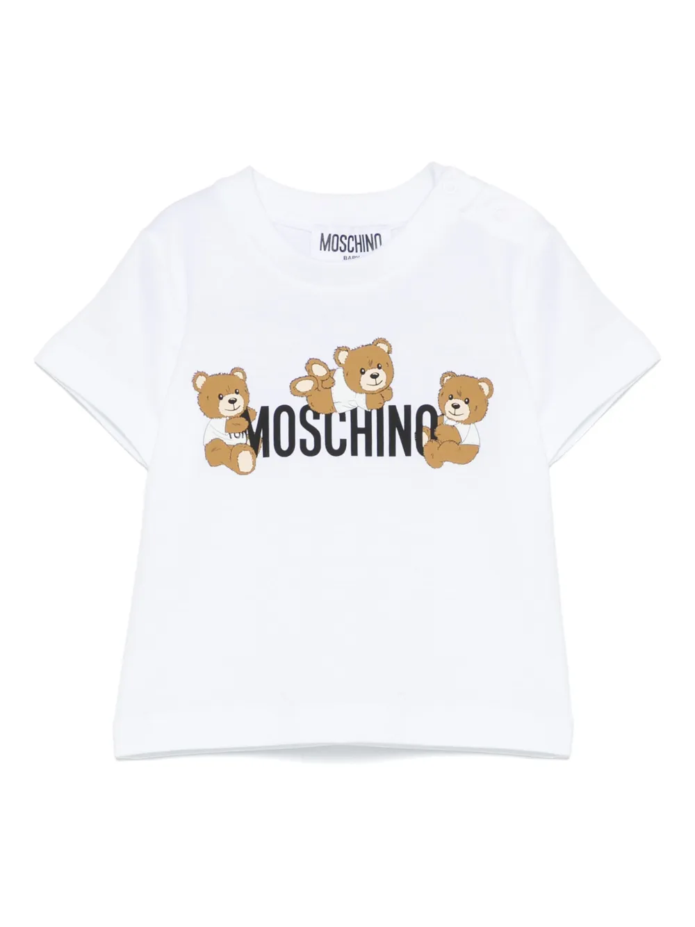 

Футболка с принтом Moschino Kids, белый