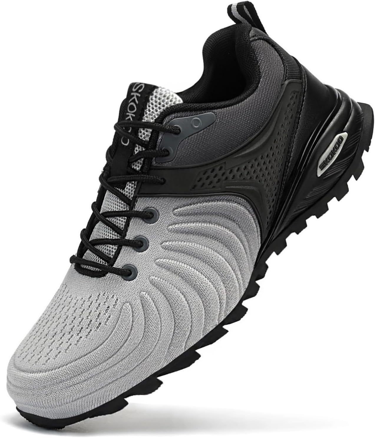 

Мужские кроссовки с стальным носком, композитные защитные кроссовки, удобная и стильная повседневная обувь, устойчивая к проколам, неразрушимая Skokod, серебристо-серый