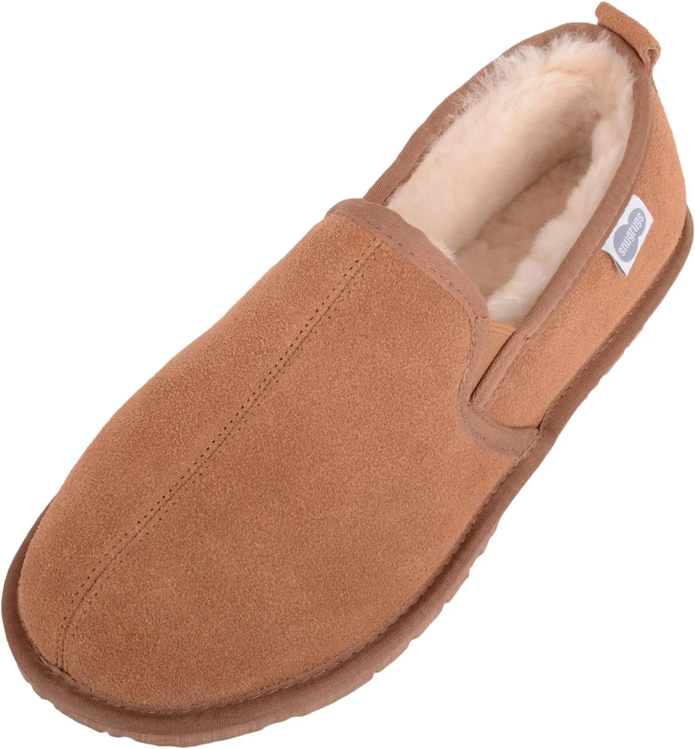 Мужские тапочки Snugrugs с подкладкой из овчины и резиновой подошвой, Light Brown
