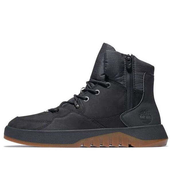 

Кроссовки supaway side zip boots 'black nubuck' Timberland, черный