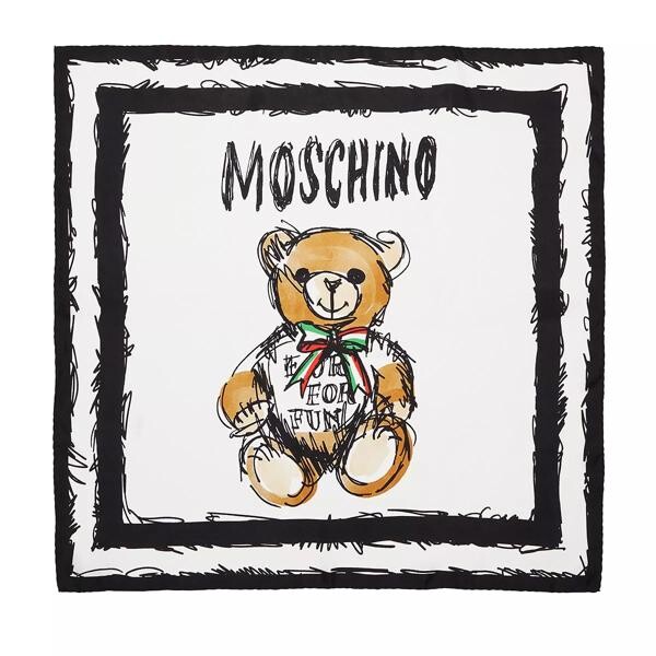 

Шарф headscarf fantasy print Moschino, бежевый