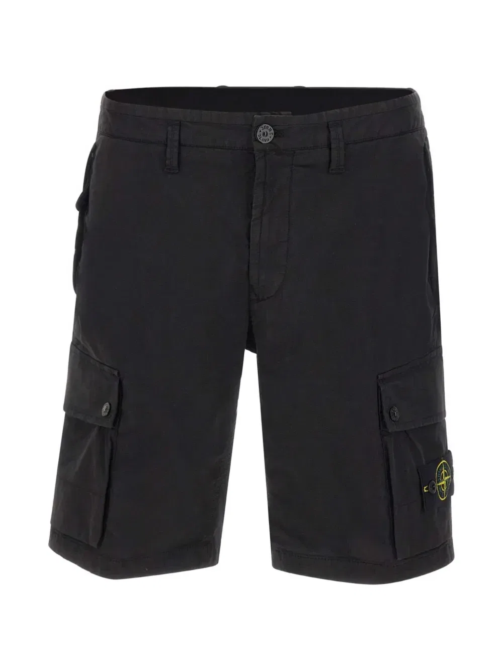 Карго-шорты с нашивкой в виде компаса Stone Island, черный