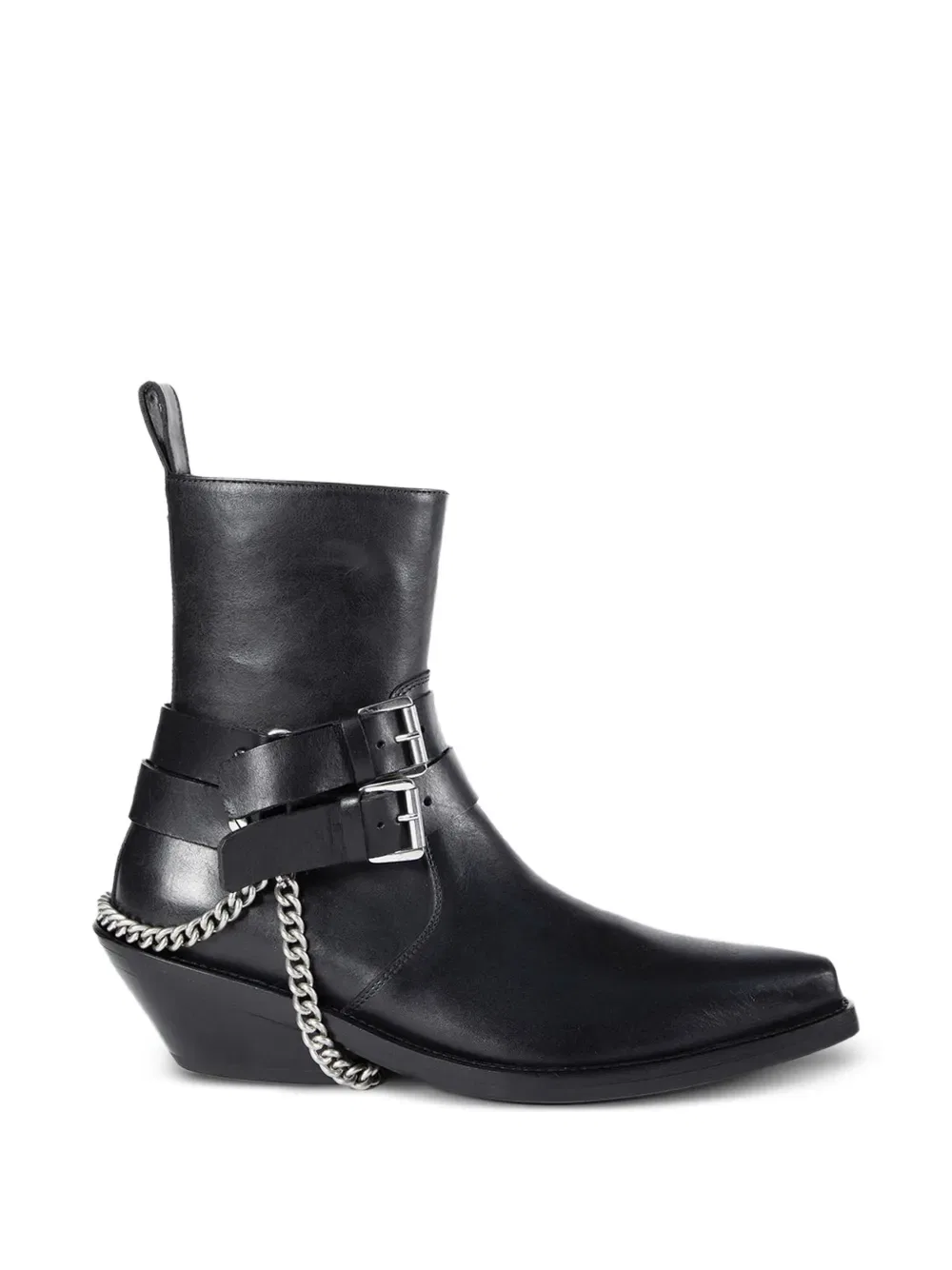 Ботинки Кирилла Сантьяго с пряжками и цепочками Ann Demeulemeester, черный