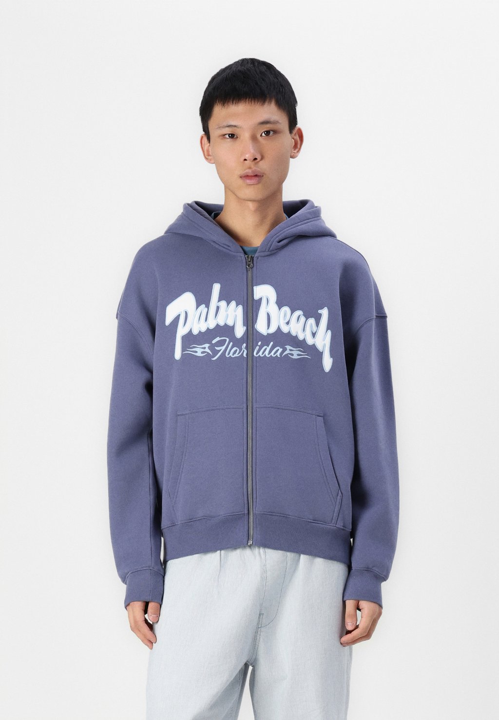 

Толстовка на молнии BOXY - Hoodie Hollister Co., синий