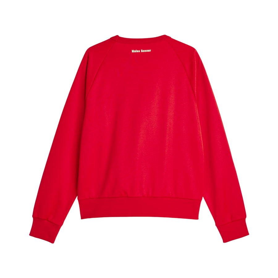 Джерси adidas x Wales Bonner Nylon Crew Jersey 'Better Scarlet', красный — фото 2