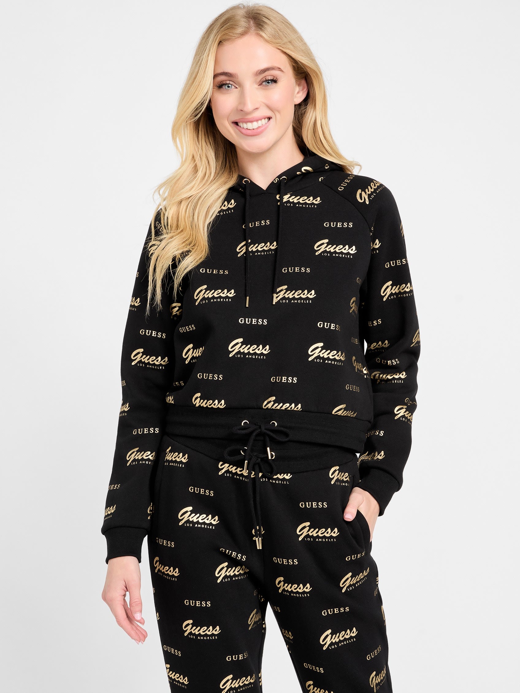 

Марта Худи Guess Factory, черный