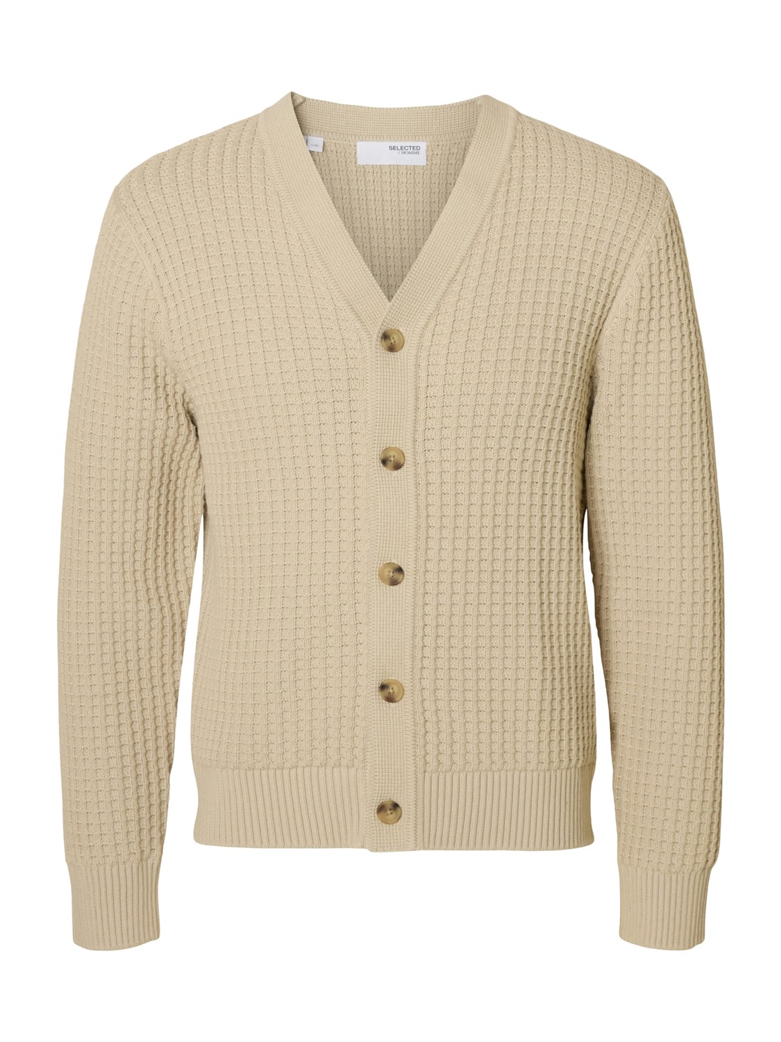 

SELECTED Кардиган 'SLHTOM' вязаный в цвете Cream