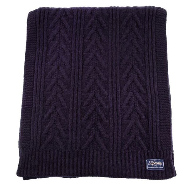 

Шарф Cable Lux Superdry, синий