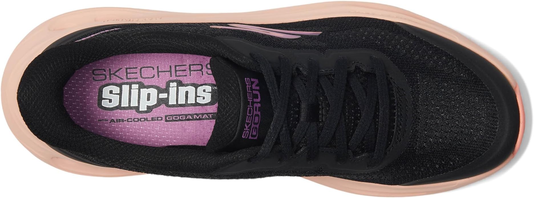 Кроссовки SKECHERS Max Cushioning Glide Step Hartford Hands Free Slip-Ins, цвет Black/Purple — фото 2