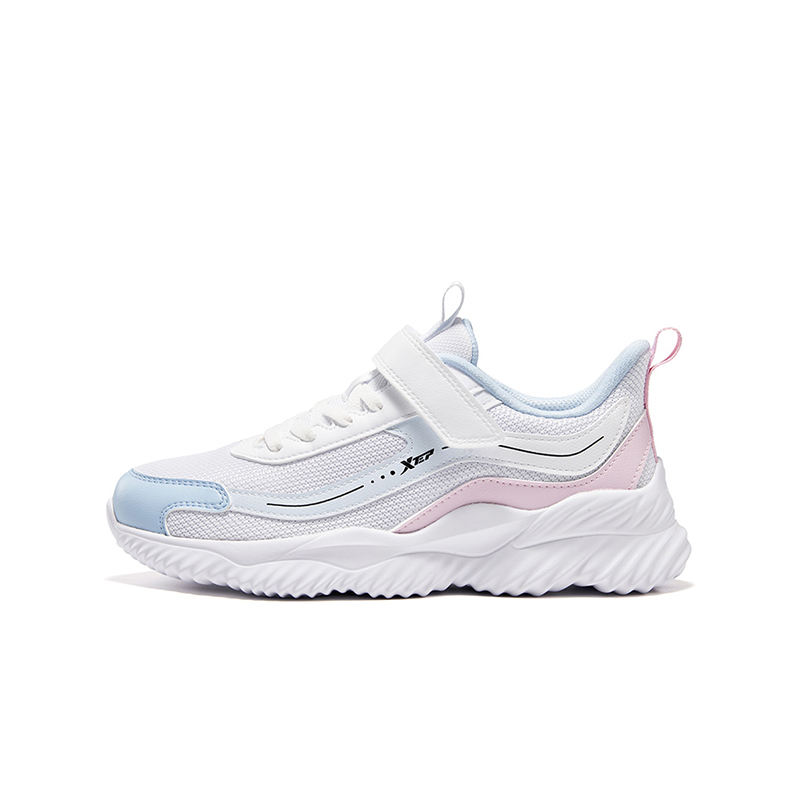 

XTEP Антискользящие износостойкие низкие детские беговые кроссовки White Microwave Blue для подростков