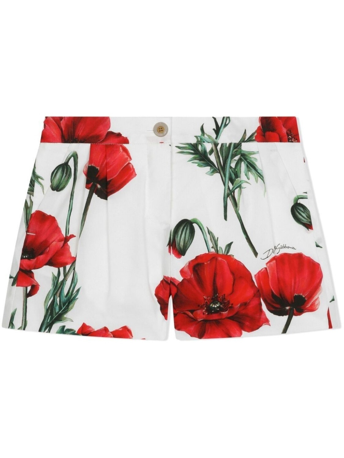 

Dolce & Gabbana шорты с цветочным принтом, белый