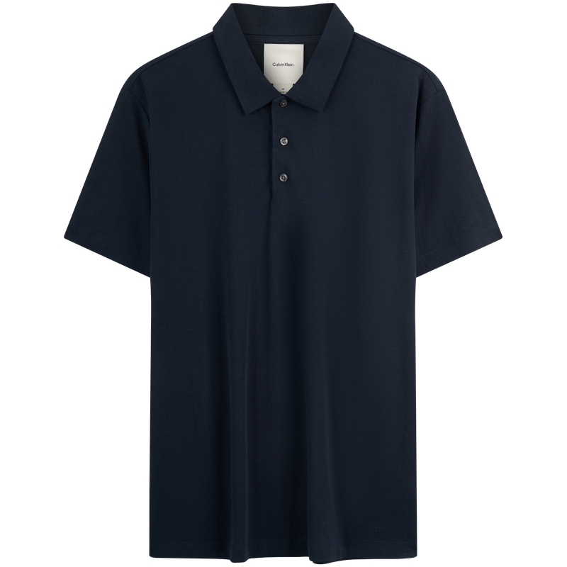 

SS25 Polo Shirts Мужская поло с классическим воротником Calvin Klein, bai-темно-синий