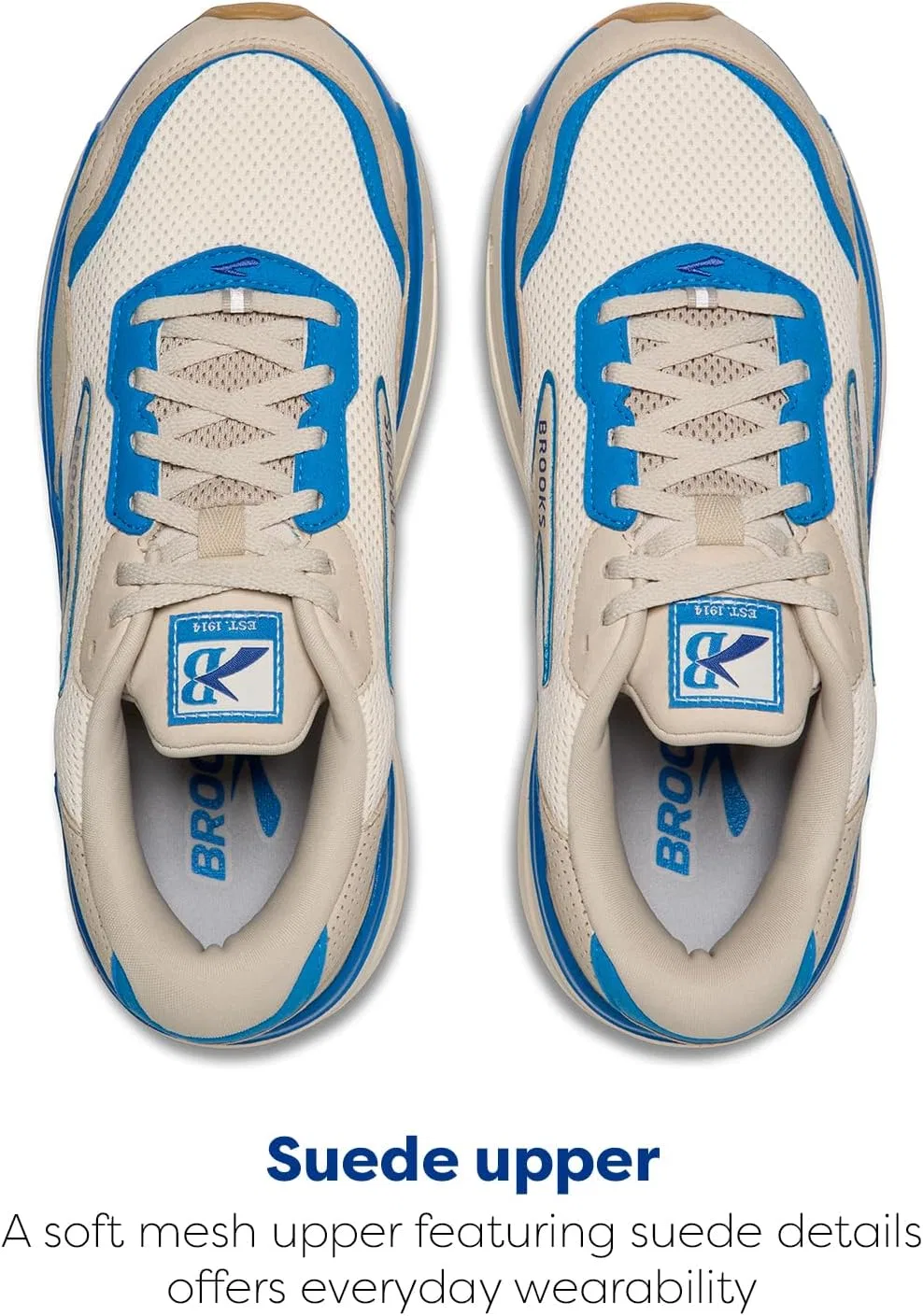 Мужские кроссовки Brooks Ghost Max 2, Silver Lining Blue Surf The Web — фото 4