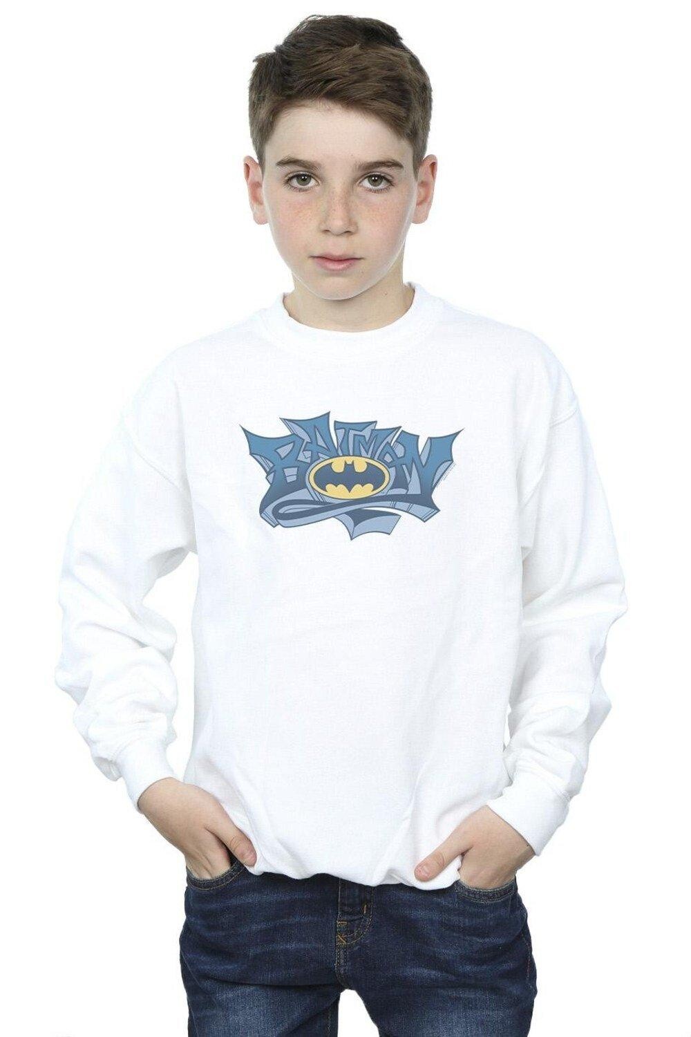 

Толстовка с логотипом Batman Graffiti DC Comics, белый