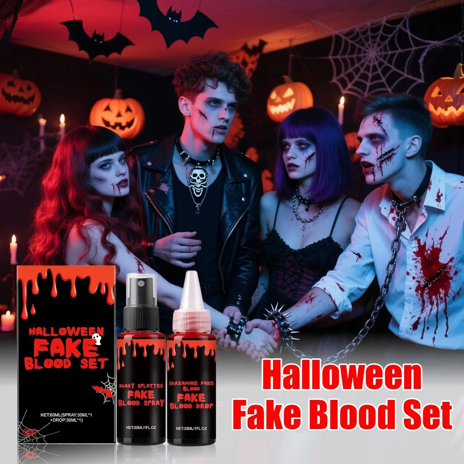Спрей для крови Fake Blood Halloween от Generic, 85 мл — фото 3
