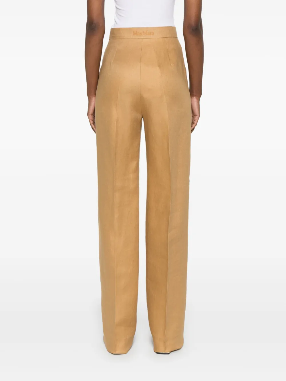 Брюки Aversa MAX MARA, коричневый — фото 4