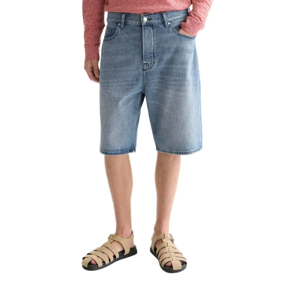 

Джинсовые шорты Scotch & Soda The Pitch свободного кроя, синий