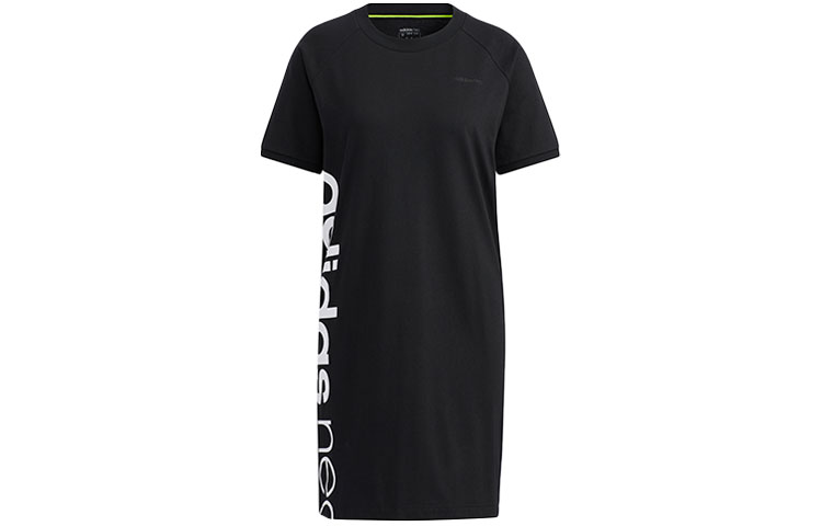

Футболка с коротким рукавом женская черная Adidas Neo