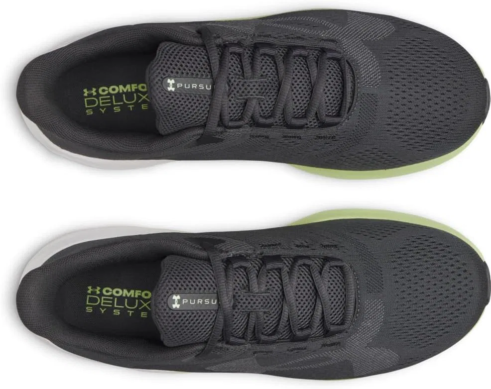 Кроссовки Under Armour Men's UA Charged Pursuit 4 Bl, Anthracite Lumos Lime Castlerock — фото 4