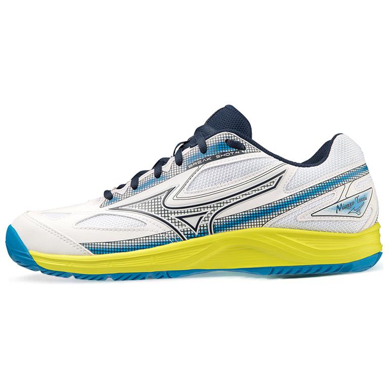 

Mizuno Теннисные туфли с низким верхом, противоскользящие, износостойкие, мужские, белые, синие