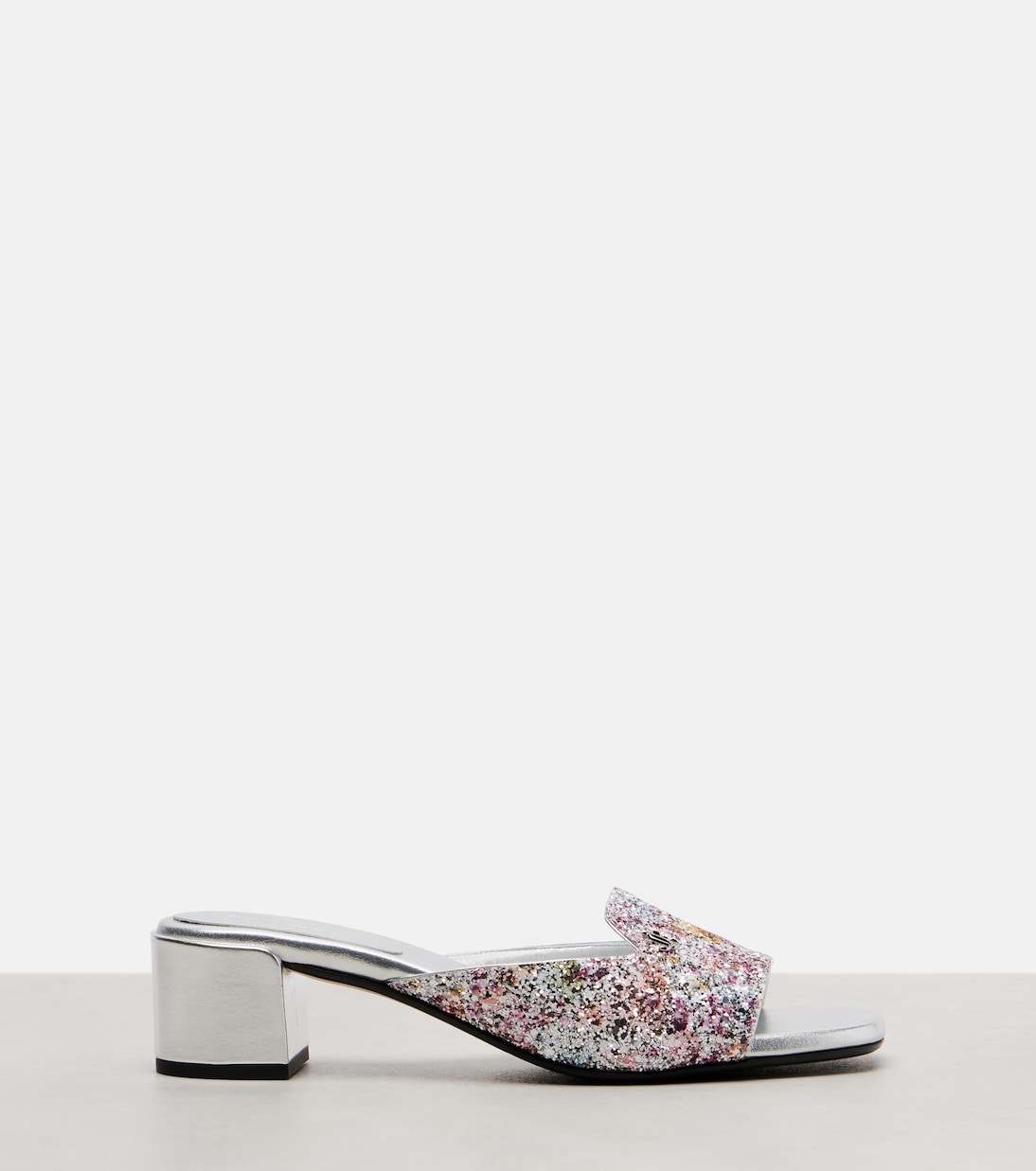 Дизайнерские блестящие мюли Dina 45 Jimmy Choo, разноцветный — фото 4