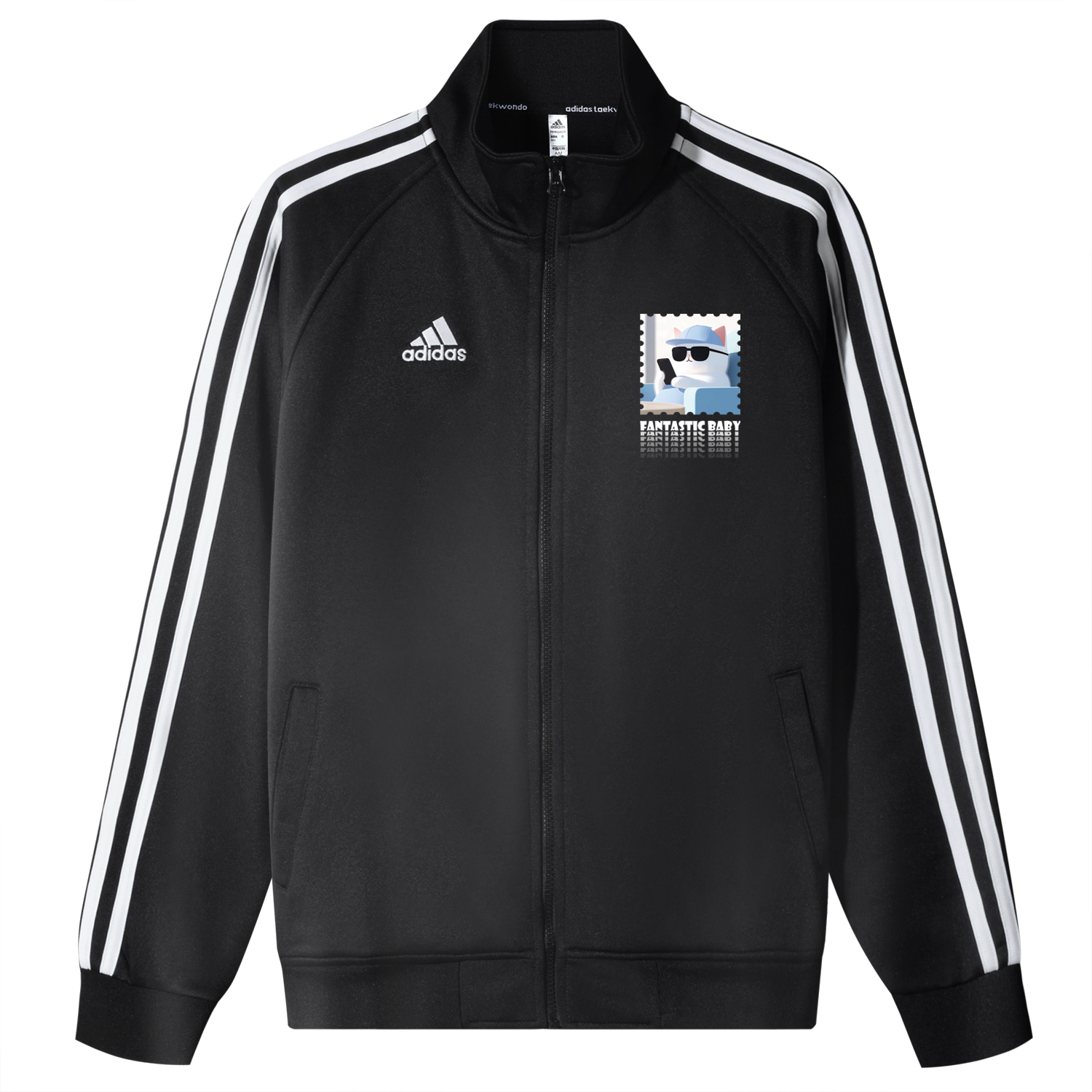 

Adidas Унисекс куртка 3-Stripes черная, Black