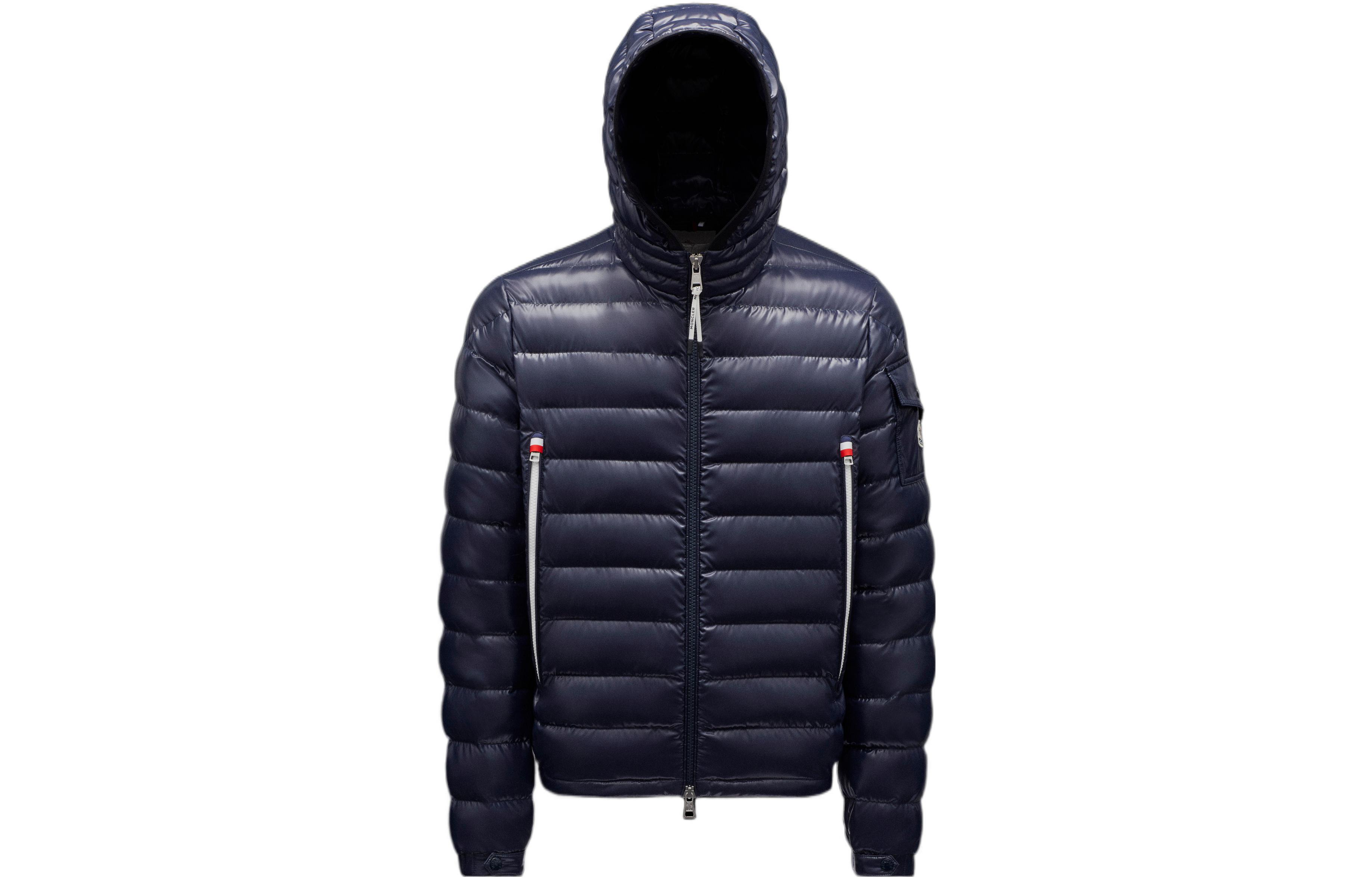 

Короткая пуховая куртка Galion Moncler, синий морской