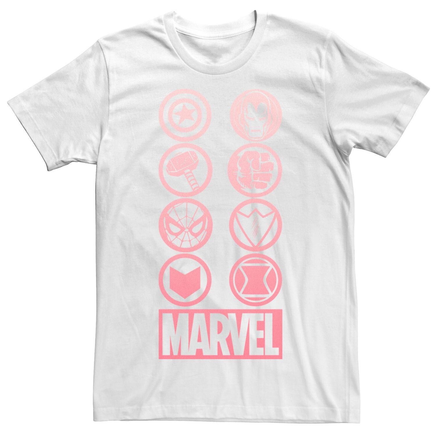 

Мужская футболка Marvel Gradient Ombre Circle Icons Licensed Character