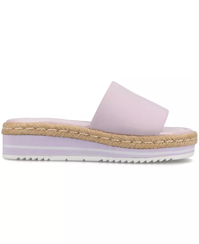 Женские эспадрильи Rosey на платформе с клином Journee Collection, фиолетовый — фото 2