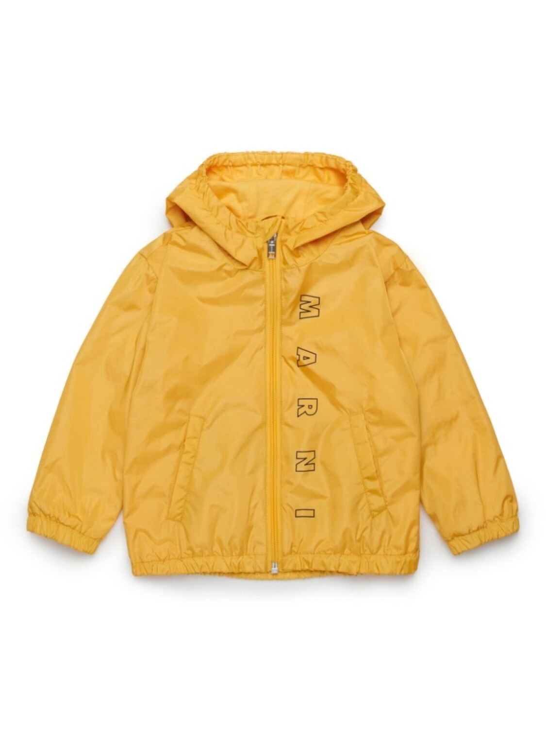 

Куртка с капюшоном и логотипом Marni Kids, желтый