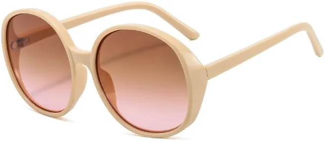 

Солнцезащитные очки для мужчин и женщин - защита UV400 - круглые овальные линзы с градиентом для занятий спортом на открытом воздухе и вождения QWBSER, 6