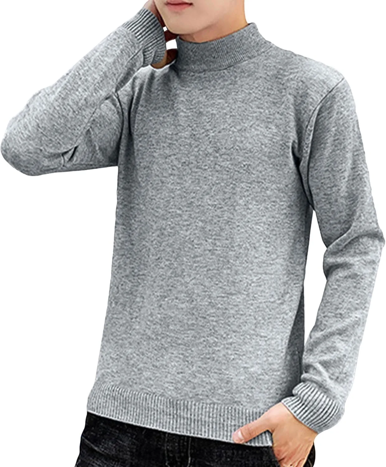 

Мужской свитер Slim Fit с воротником-стойкой DGHM-JLMY