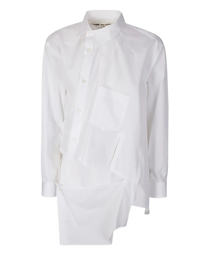 

Асимметричная блузка с подолом Comme Des Garã§Ons, белый