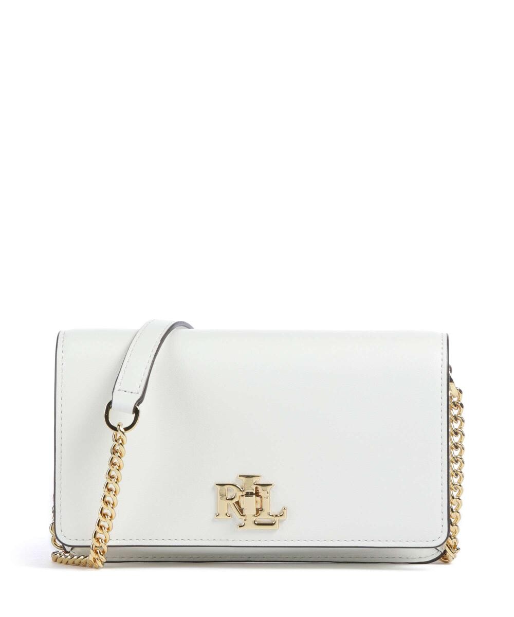 

Сумка через плечо Trnlk из мелкозернистой яловой кожи Lauren Ralph Lauren, белый