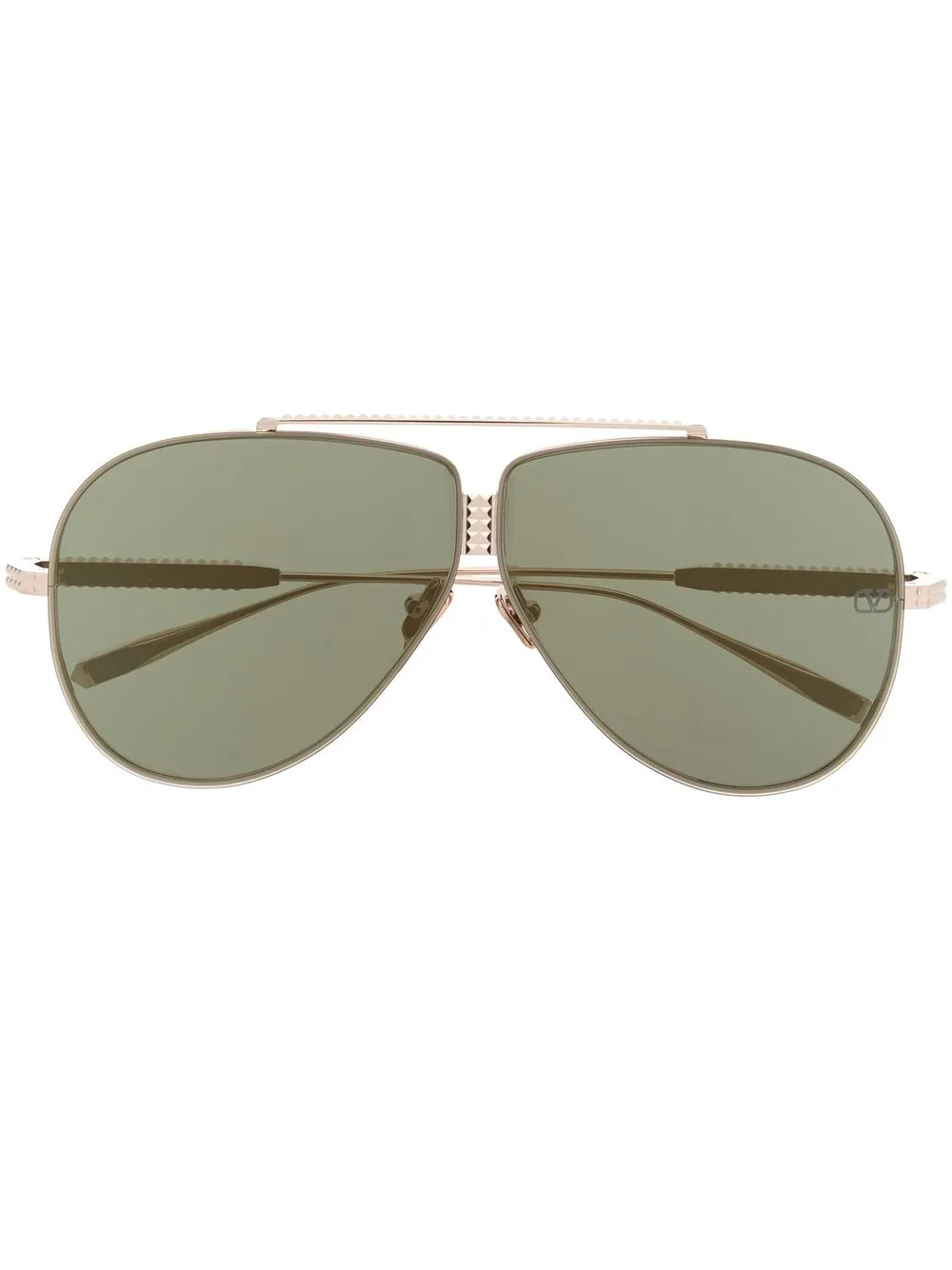

Солнцезащитные очки-пилоты Rockstud VALENTINO GARAVANI EYEWEAR, золотой