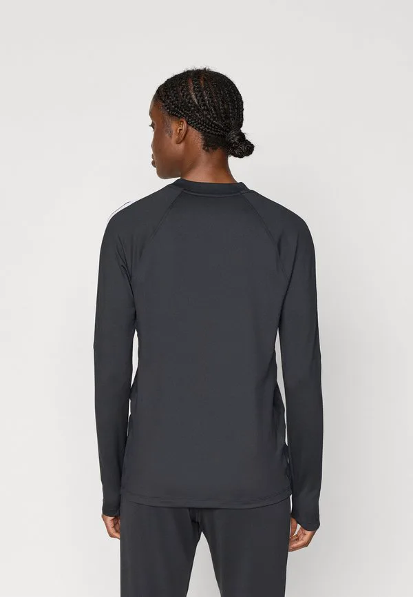 Футболка с длинными рукавами и круглым вырезом Nike Performance, Black/White — фото 3