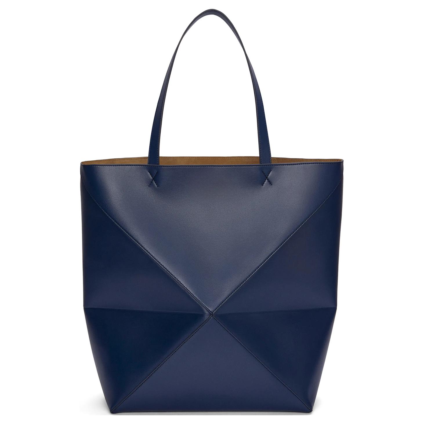 LOEWE Блестящая кожаная сумка-шоппер из коровьей кожи — фото 4