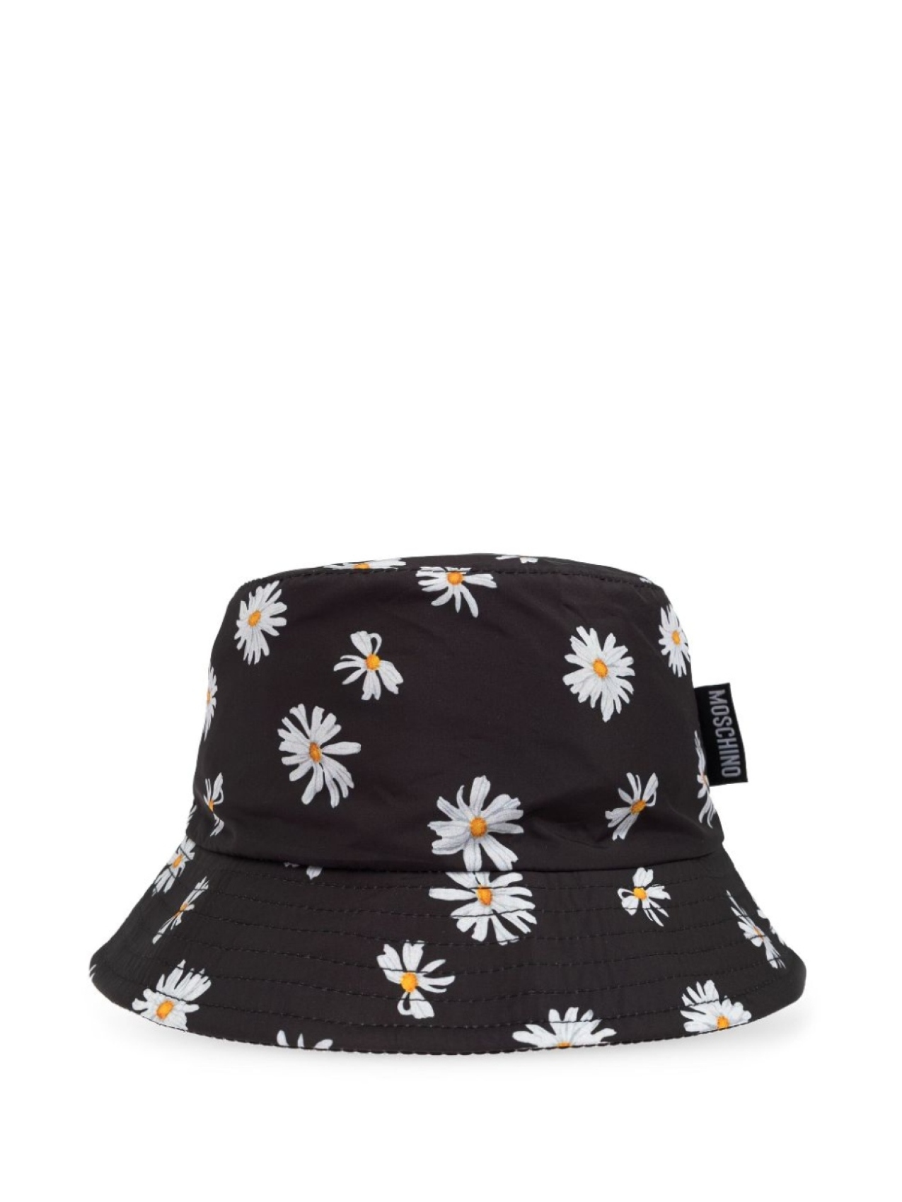 

Панама с цветочным принтом Moschino, черный