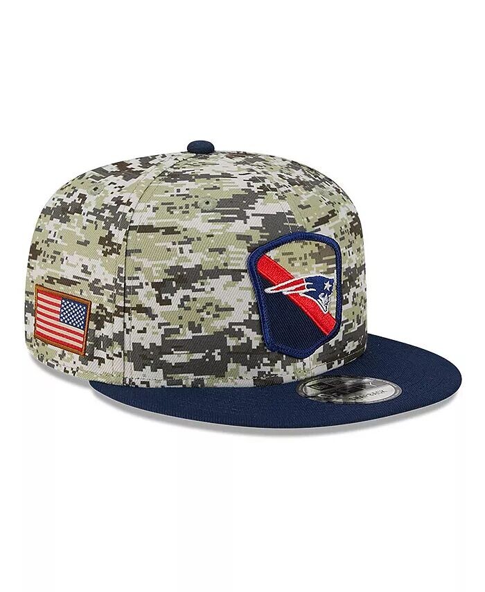 

Мужская кепка-кнопка Camo, Navy New England Patriots 2023 Salute To Service 9FIFTY New Era
