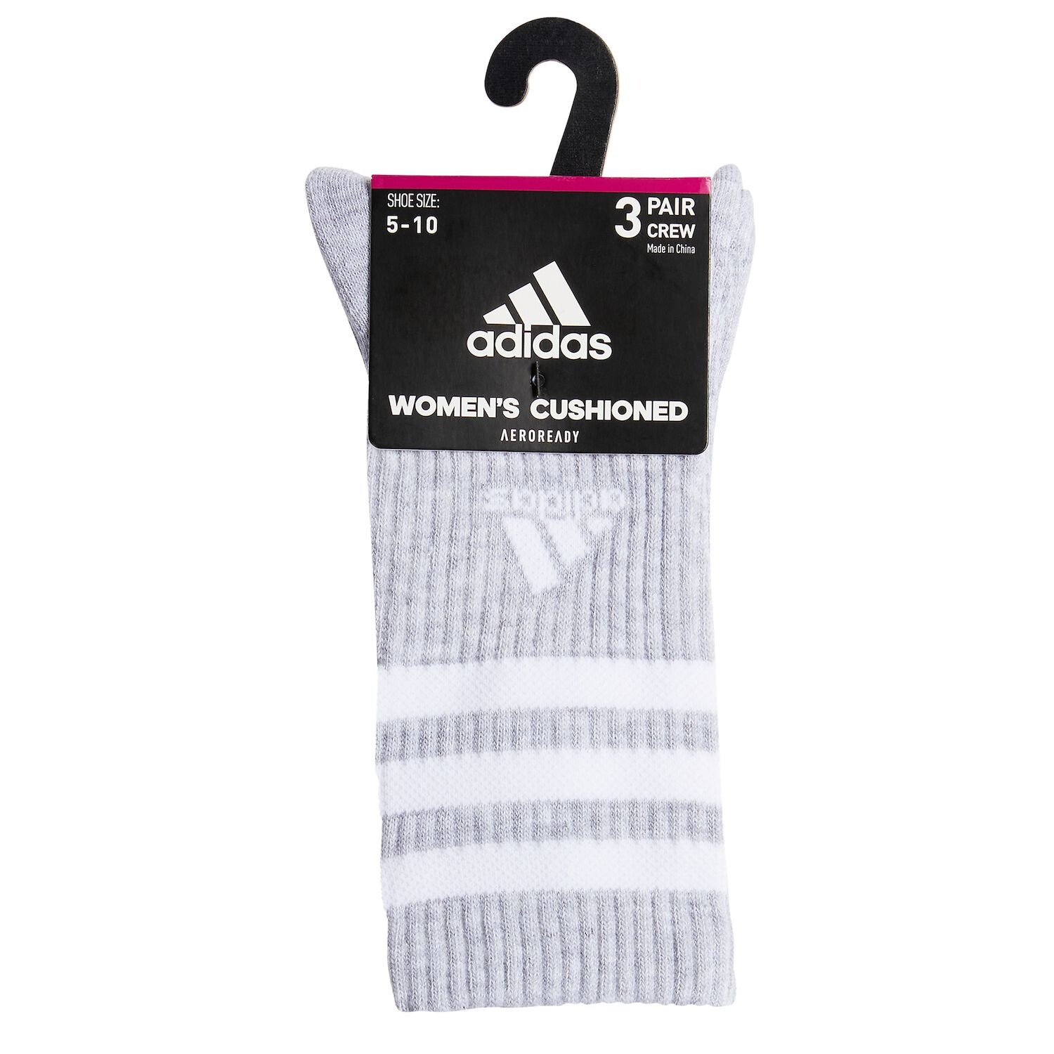 

Женские носки adidas Cushioned 3 Stripe 3.0 (3 пары носков Crew) adidas, белый