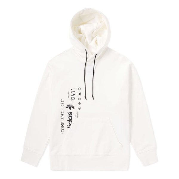 

Толстовка Adidas Originals x Alexander Wang Graphic Hoodie 'Core White', белый