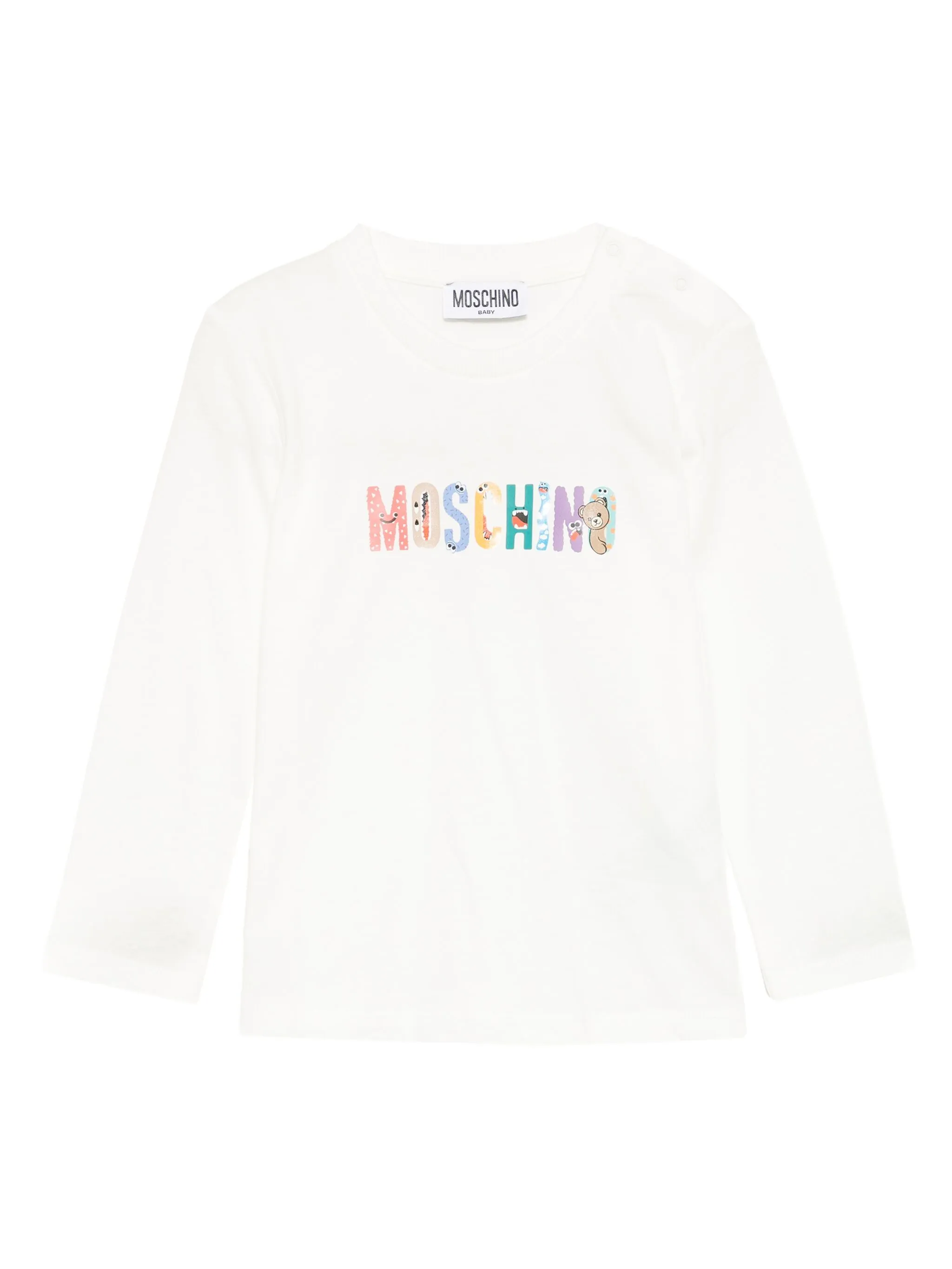 

Топ с логотипом Moschino Kids, белый