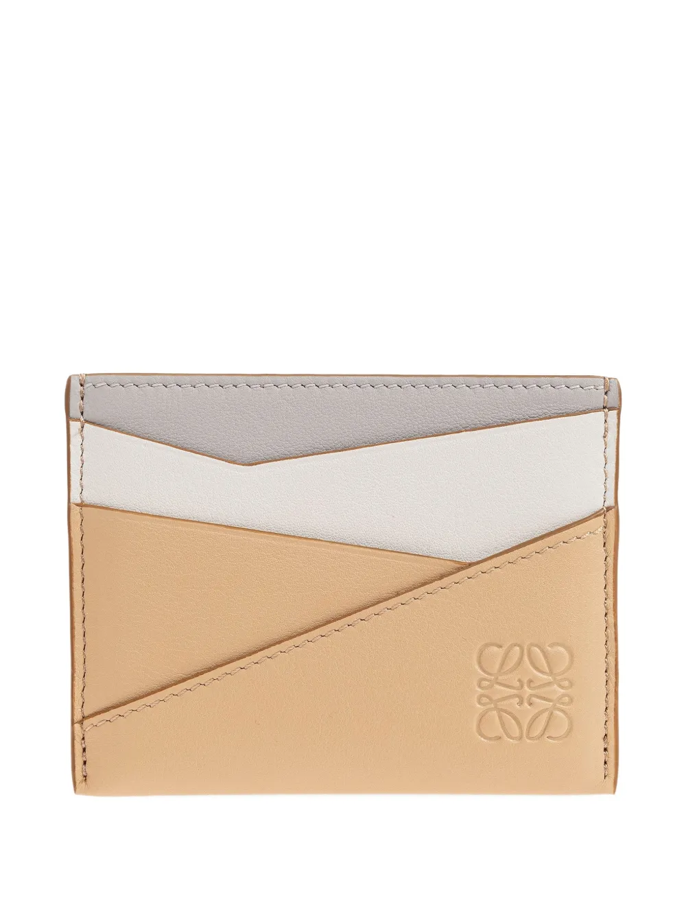 

Кожаный кошелек с панелями-пазлами LOEWE, нейтральный